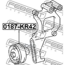 Ролик Натяжной Ремня Кондиционера (Комплект) Toyota Land Cruiser 90 Kzj9# Lj9# Rzj9# Vzj9# 1996.04-2008.12 [Gr] Febest арт. 0187KR42