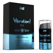 Жидкий интимный гель с эффектом вибрации INTT Vibration! Ice 15мл