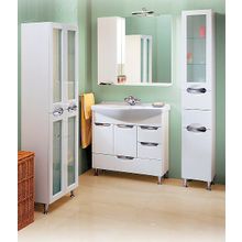 Aqwella Зеркальный шкаф Лайн 85