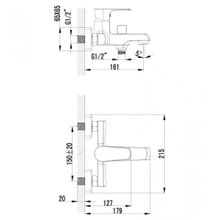 Смеситель Lemark Plus Factor LM1612C для ванны