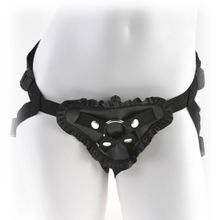  Женские трусики с рюшами для крепления страпона Leather Lovers Harness