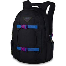 Сноубордический женский рюкзак для катания на сноуборде Dakine Womens Mission 25L 0rp Black Ripstop черного цвета