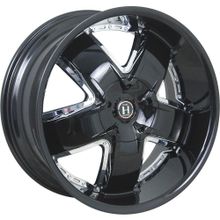 Колесный диск HARP Y-18 9,5x20 6x139,7 D108,1 ET15 glossy-black__chrome-attachment
