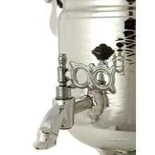 Электрический самовар 3 литра никелированный "Цилиндр" с автоматическим отключением при закипании, арт. 110339к