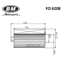 Фильтр Масляный Aveo (1,4), Cruze 1.8 (09-), Cobalt BM-Motorsport арт. FO6208