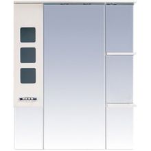 Misty Зеркальный шкаф Квадро 75 бежевый L