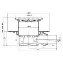 Душевой трап Pestan Confluo Standart Tide1 15x15 без рамки