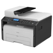 Аппарат ricoh le sp 220snw, a4, 128Мб, 23стр мин, gdi, adf35, lan, wifi, nfc, старт.картридж 700стр (МФУ) (408029)