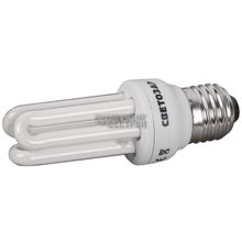 Энергосберегающая лампа СВЕТОЗАР SV-44432-11_z01 "Стержень-3U", E27, теплый белый свет (2700 К)