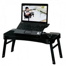 Smart Bird PT-32A Стол для ноутбука складной с кулером и USB-лампой (Black)