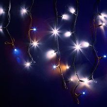 Neon-Night 255-235 Уличная светодиодная Бахрома Айсикл, 4.0x0.6 м, белый, мерцание, провод Каучук черный