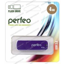 Флешка 4 Gb Perfeo PF-C05P004 Purple