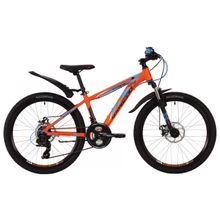 24" NOVATRACK Extreme D 2019 ( 21ск, алюм, аморт.вилка, диск, TS38 Tourney TY300 TZ500)(24AHD.EXTREME.11OR9, рама 11", оранжевый, 133997)