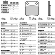 BREMBO Тормозные колодки BREMBO 07HO09SD