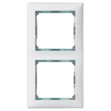 Рамка - Valena - 2 поста - вертикальный монтаж - белый кристалл | код 774466 | Legrand