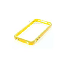 Бампер Яблоко для iPhone 4 жёлтый
