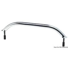 Osculati Oval pipe handrail AISI316 external screws 305 mm, 41.910.12