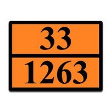Оранжевая табличка опасный груз 33-1263 (краска)