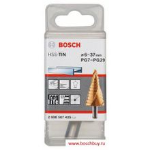 Bosch Ступенчатое сверло HSS-TIN 6-37 мм (2608587435 , 2.608.587.435)
