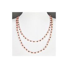 Бусики-Колечки Бусы Коралл, хрусталь "Астро" арт. П2414