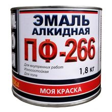 Эмаль ПФ-266 Моя краска красно-коричневая 1,8кг