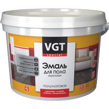 ВГТ эмаль для деревянных и бетонных полов серая (2,5кг) полуматовая   VGT эмаль для деревянных и бетонных полов серая (2,5кг) полуматовая