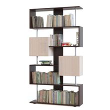 Сокол Стеллаж Рафнат с дверками венге белёный дуб ID - 292049