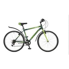 STINGER Defender 26" (6ск, сталь, жест.вилка, Vbr, Shimano RS35 TY21 SUNWAY)(26SHV.DEFEND.20GN7, рама 20", зеленый, 117284)