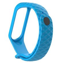 Xiaomi Ремешок для Xiaomi mi Band 3 рифленый light blue