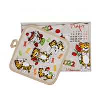 Набор подарочный с полотенцем и прихваткой "Календарь"