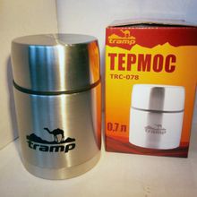  Термос с широким горлом 0,7 л. Tramp TRC-078 (серый)