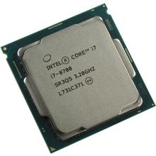 Процессор CPU Intel Core i7-8700 3.2 GHz   6core   SVGA UHD Graphics 630   1.5+12Mb   65W   8 GT   s LGA1151