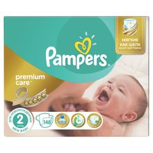 Pampers Premium Care New Baby 2 (3-6 кг) 148 шт