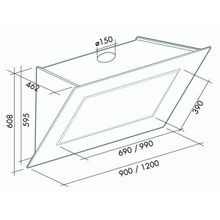 FALMEC QUASAR 120 VETRO (800) WH