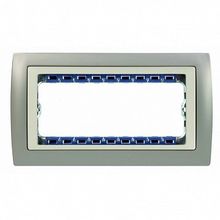 Рамка 8 узких модулей 82, алюминий |  код. 82984-33 |  Simon