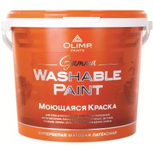 Олимп Gamma Washable Paint 10 л супербелая до 20°С