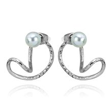 Серьги-гвоздики c посеребрением (арт. 82593-1)