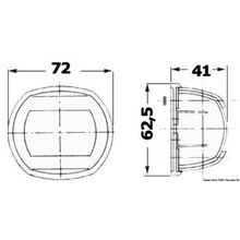 Osculati Compact 112.5° red led navigation light, 11.446.01