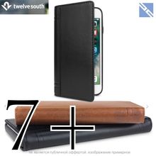 Чехол для iPhone Twelve South Journal iPhone 8 Plus, 7 Plus кожа чехол-книжка черный 12-1665 Black  12-1665