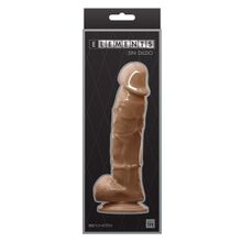 NS Novelties Кофейный фаллоимитатор с мошонкой на присоске 5 Inch Dildo - 17,5 см. (кофейный)