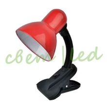 светильник настольный le tl-108 red прищепка для led лампы