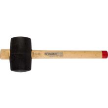 Киянка резиновая Зубр "Мастер" 2050-75_z01 (с деревянной ручкой, 0,68кг, 75мм)