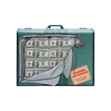 Наклейка на чемодан «Как стать миллионером»