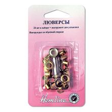 Hemline Люверсы с инструментом для установки 7мм, 20шт.Тип"В"
