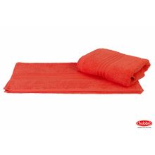 Махровое полотенце 50x90 "RAINBOW", персиковое, 100% Хлопок