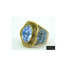 Кольцо голубой океан от la vintage