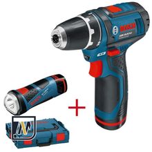 Шуруповёрт Bosch GSR 10,8-2-LI Professional L-BOXX + фонарь Bosch GLI 10,8 V-Li