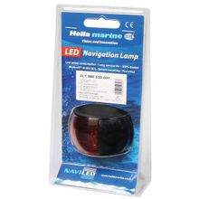 Hella Marine Навигационный огонь красный Hella Marine NaviLED 2 NM BSH 2LT 980 520-061 бортовой 8 - 28 В для судов до 12 м кабель 1,2 метра