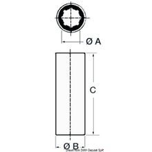 Osculati Shaft line bushing 80 x 100 mm, 52.308.80