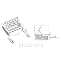 Розетка Evoline FlipTop Push Data S 159370028100